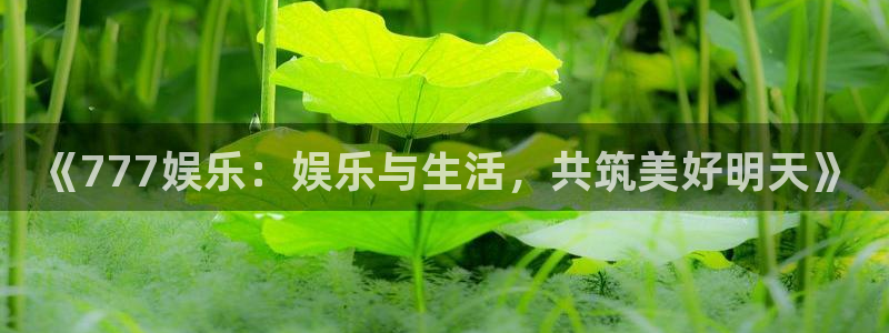 天顺娱乐：《777娱乐：娱乐与生活，共筑美好明天》